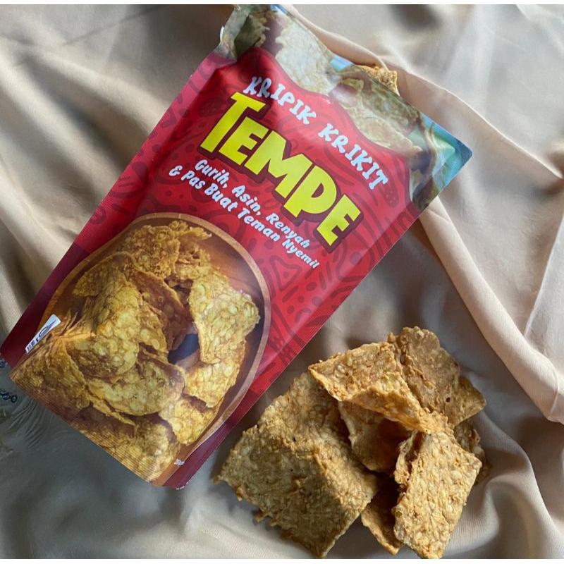 

Kripik Krikit - Kripik Tempe - Rasa Gurih - 100gram