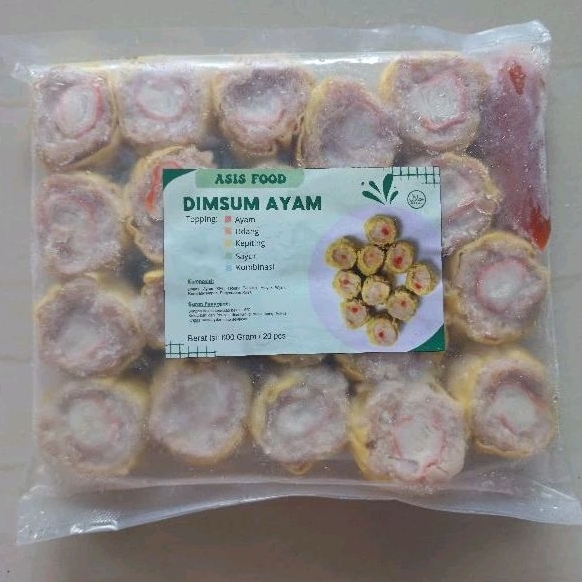 

ASIS FOOD Dimsum Ayam Frozen Premium isi 20 pcs / Dimsum Kulit Kuning