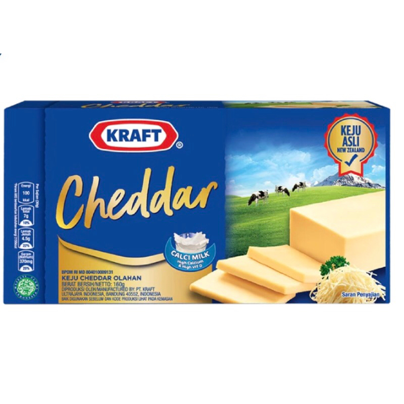 

Keju Kraft Cheddar 150gr ed 07/25