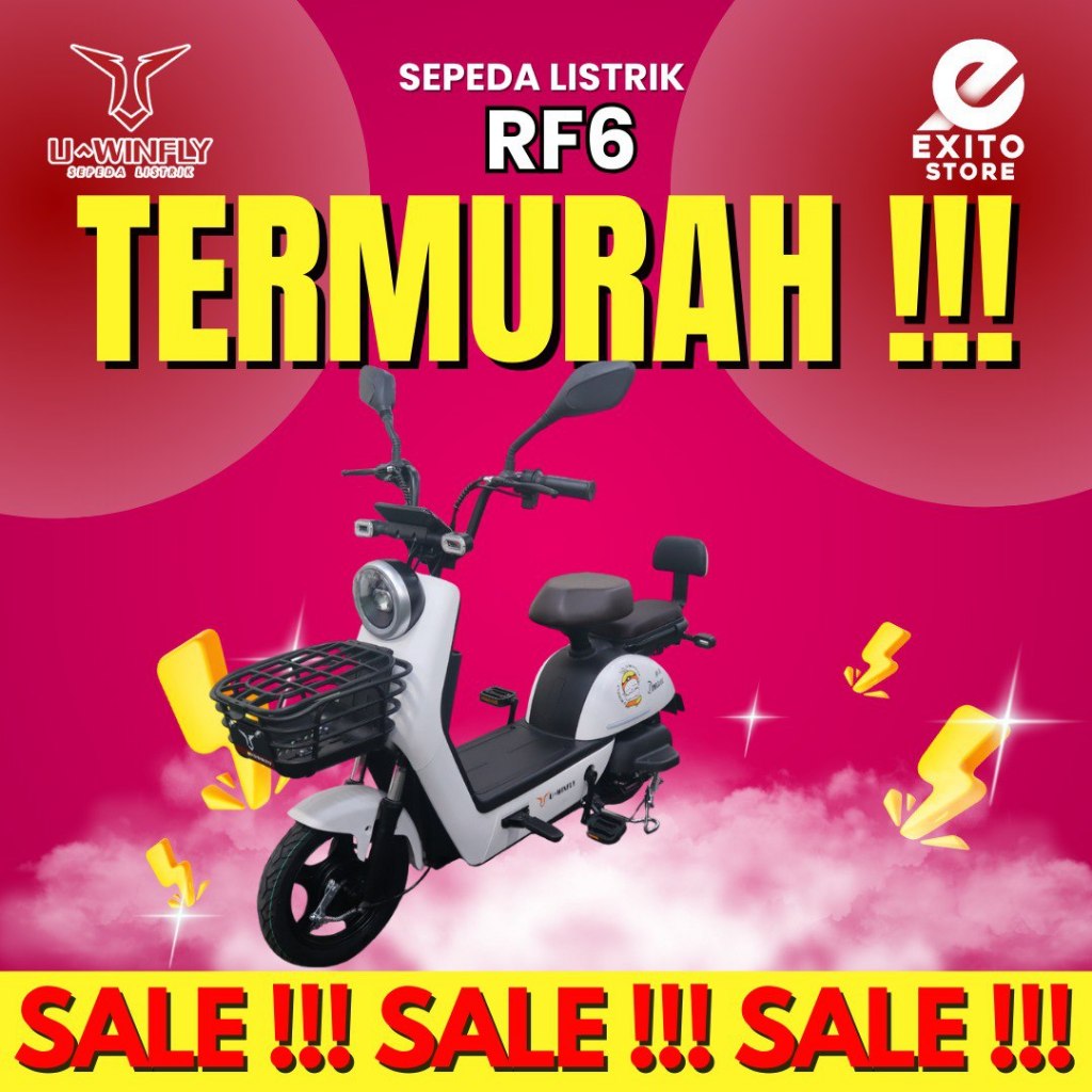Sepeda Listrik U Winfly Redfish 6 Red Fish 6 RF6 Garansi