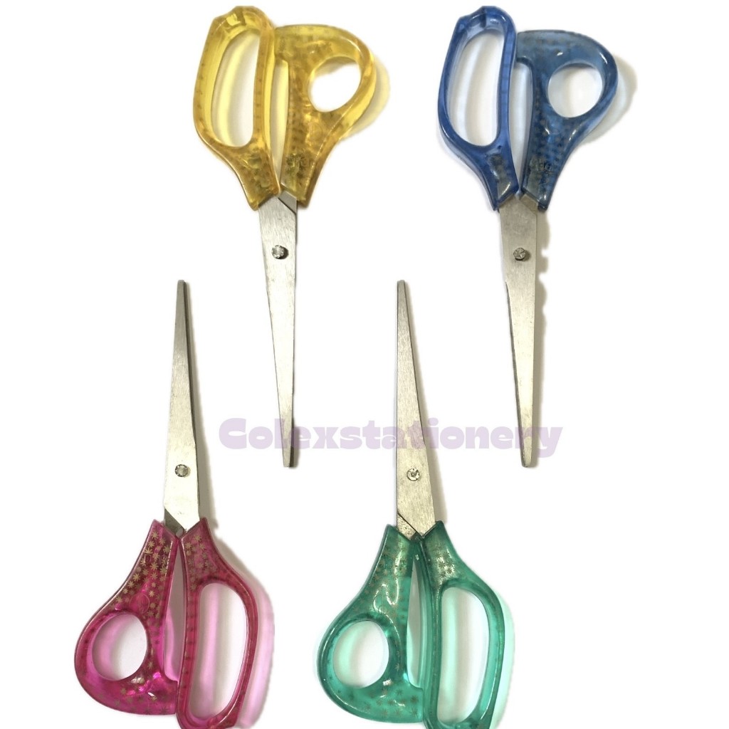 

Gunting Kertas Clear Colour / Scissors Besar Tajam Stainless Steel Ukuran Besar Warna Warni (1 Pcs)