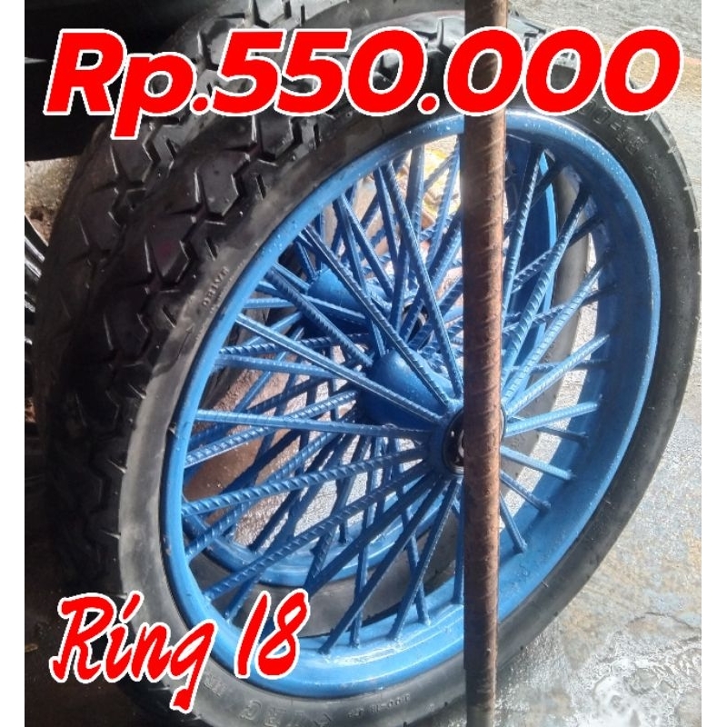 roda gerobak behel rapet ring 18