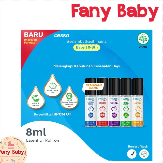 

Harga Murah CESSA BABY ESSENTIAL OIL 8ML