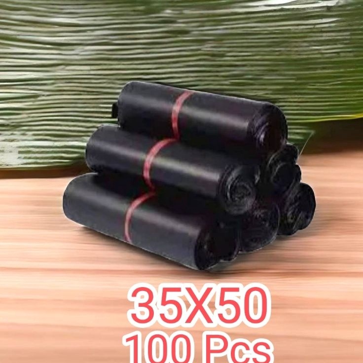 

POLYMAILER HDPE HITAM 35x5 HARGA MINIMALIS sudah ada perekat murah ready stock