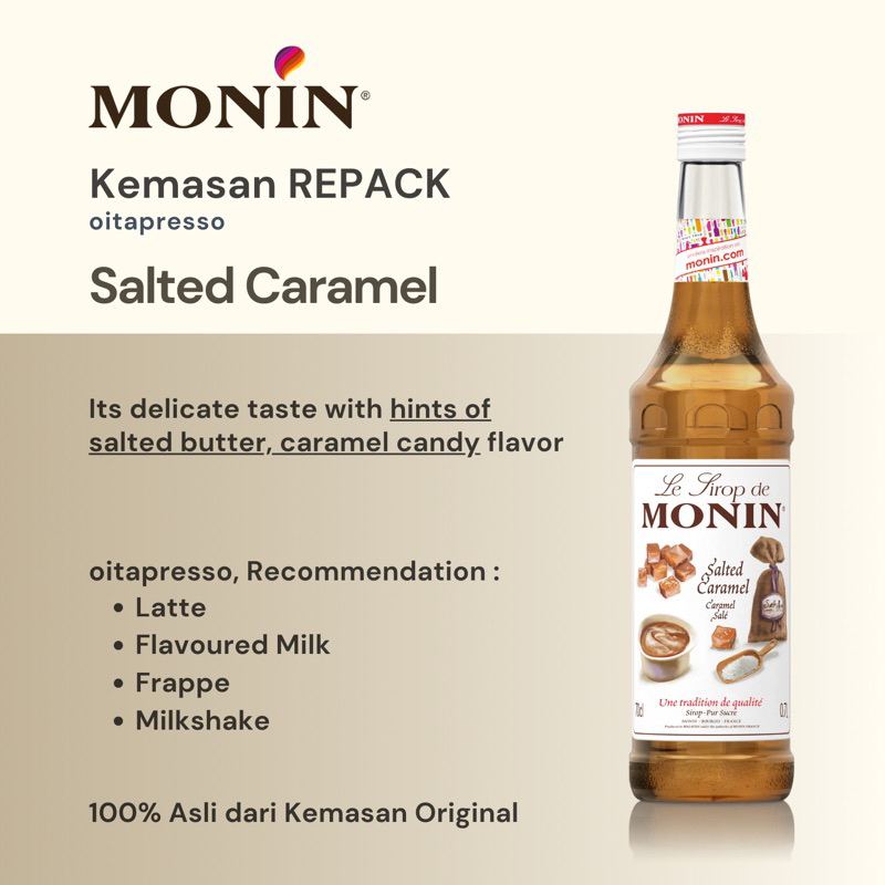 

REPACK - Monin Salted Caramel Syrup [100] g