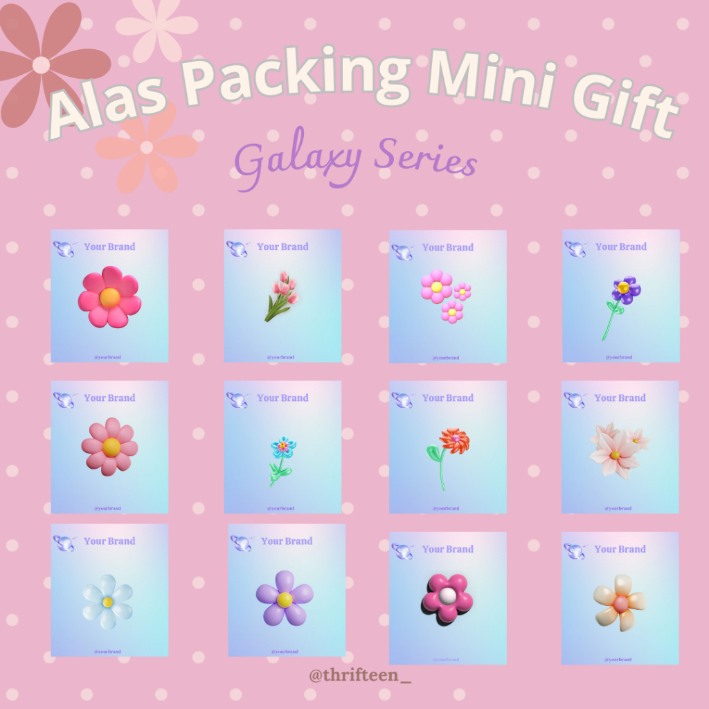 

{Alas Packing Mini Gift} Galaxy Flowers Series | Alas Produk Flower and Animal Series