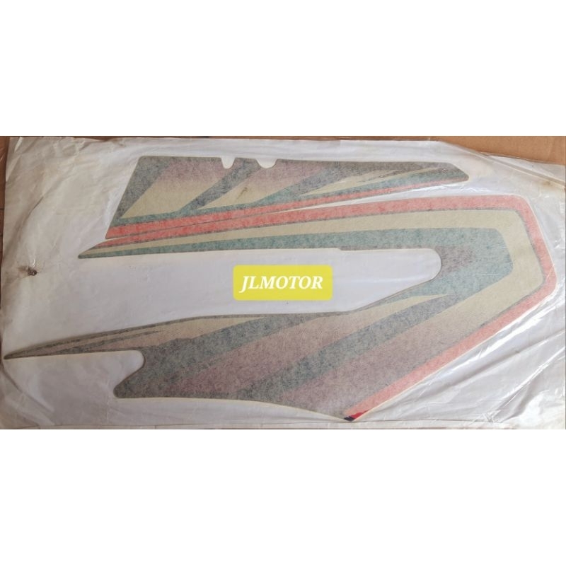 STRIPING LES LIS STICKER LOGO YAMAHA TANGKI TENK TENGKI DAN BOX AKI RX KING RXKING UNGU HIJAU HITAM 