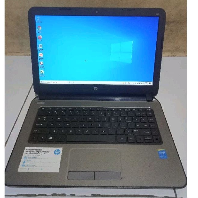 laptop hp 240 G3 core i3-4005u ram 4gb hdd 320gb