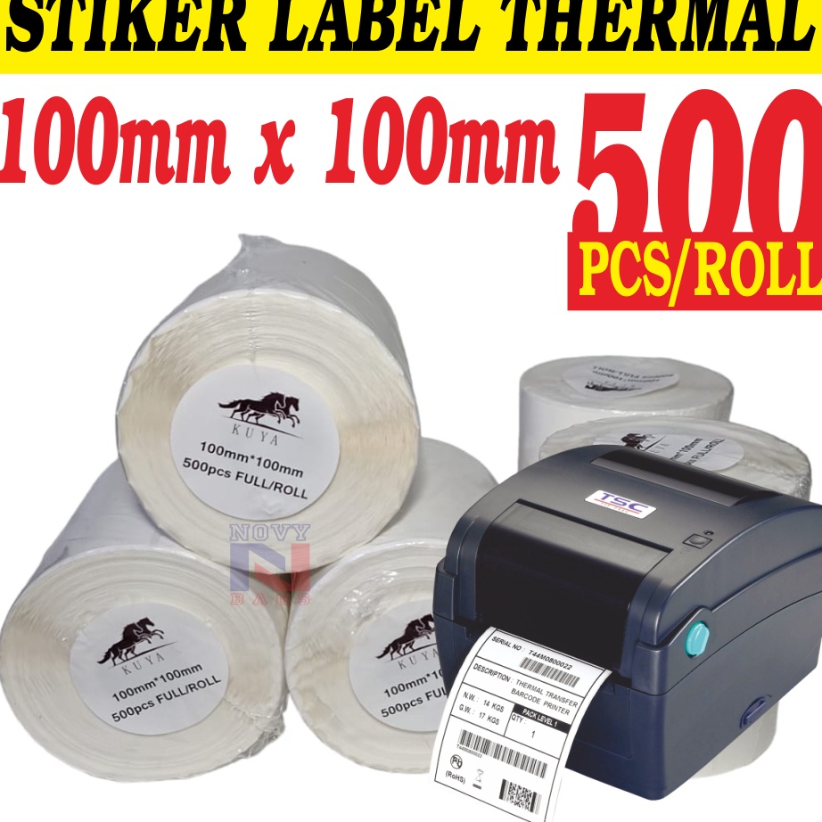 

Berkualitas Tinggi STIKER THERMAL STIKER LABEL BARCODE RESI 1X1MM ISI 5ROLL Harga 1 Pcs