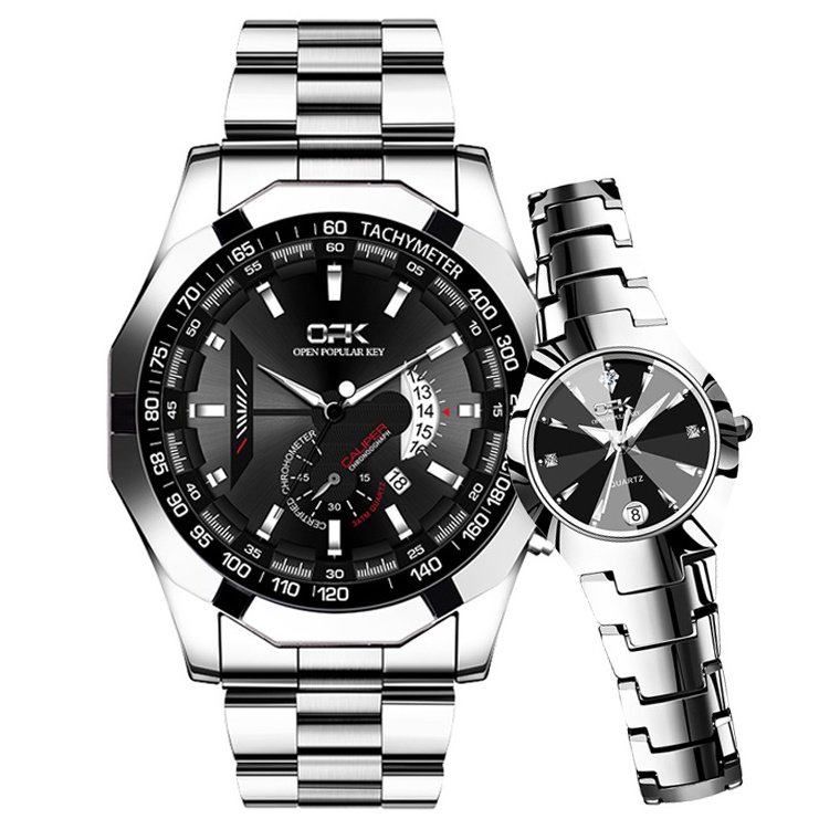 Menarik OPK Jam Tangan Couple Anti Air Original Rantai