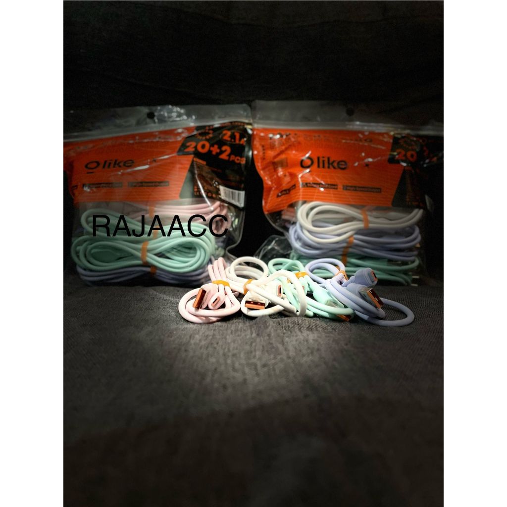 PROMO OLIKE D306M REFIL KABEL DATA MICRO (1 POUCH ISI 22 PCS) DATA CABLE FAST CHARGING 1M OLIKE
