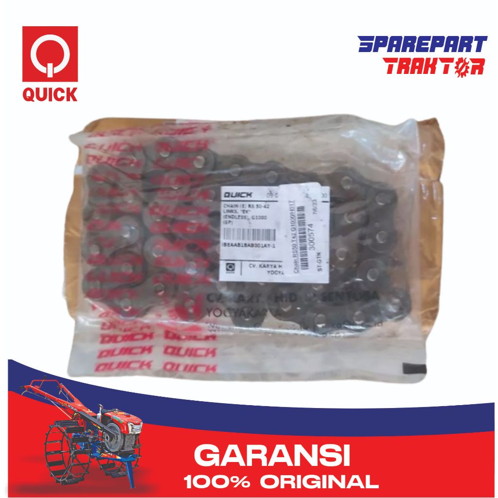 RANTAI TRANSMISI G1000 / RANTAI GARDAN G1000  / CHAIN (S) RS 50-42 LINKS, "EK" (ENDLESS), G1000 (SP)