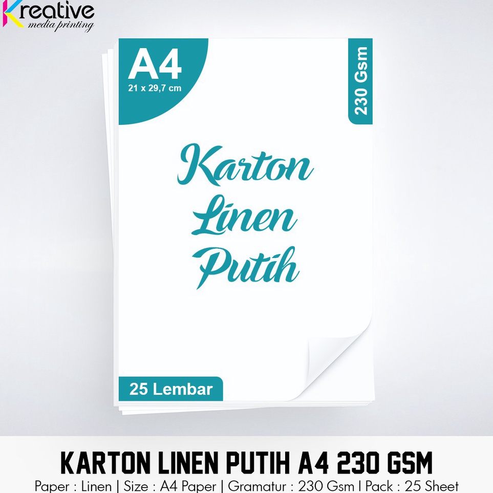 

Kes Karton Linen A4 23 Gsm 1 pack 25 lbr