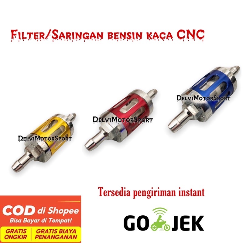 FILTER BENSIN MOTOR FILTER BENSIN/SARINGAN BENSIN KACA BISA BUAT SEMUA MOTOR