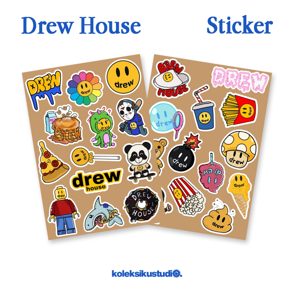 

Stiker Drew House Sticker Aesthetic Lucu Stiker HP Laptop