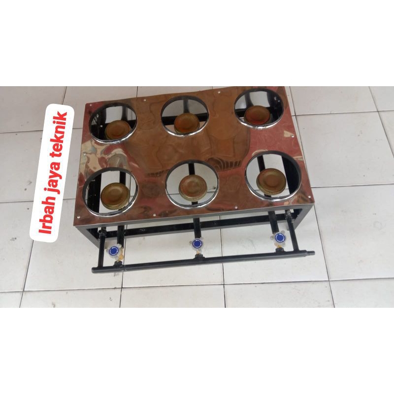 kompor serabi solo 6 tungku 3 kran