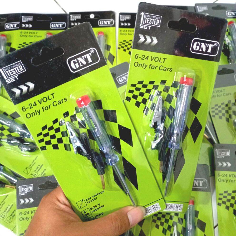Taspen tespen DC 6-24V alat bantu cek kelistrikan bengkel motor dan mobil