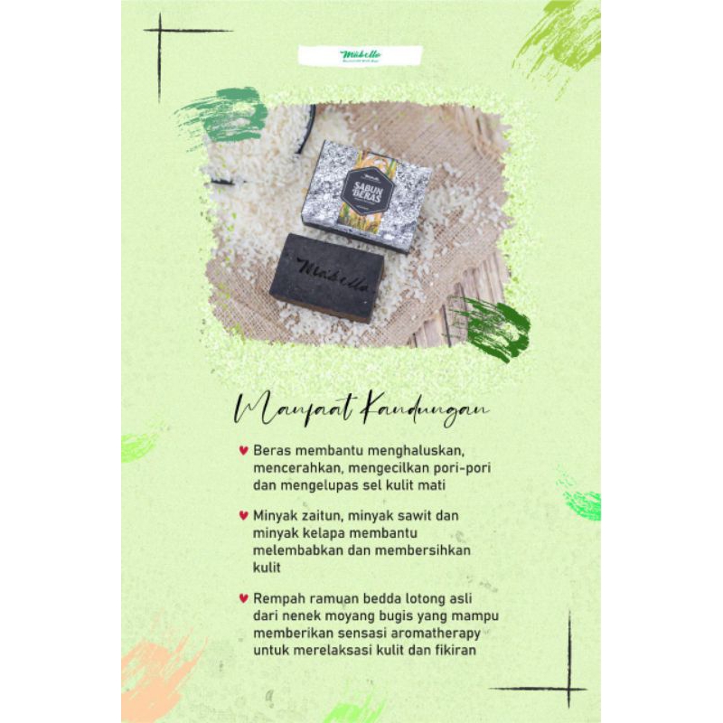 [BISA COD] SABUN BERAS HITAM MABELLO INDONESIA BPOM APPROVED