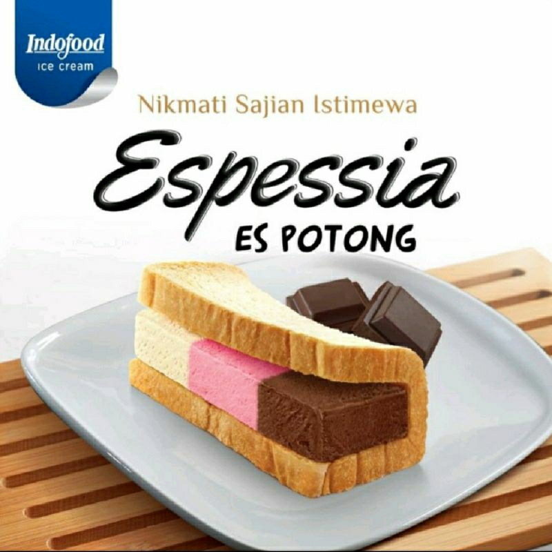 

Espessia Es Potong ala Singapore / ice cream coklat, durian musang king Indofood