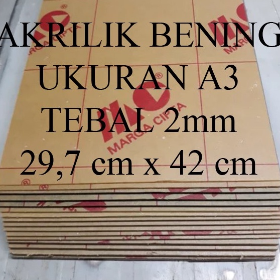 

Untuk Anda Lembaran Akrilik Marga Cipta A3 2mm
