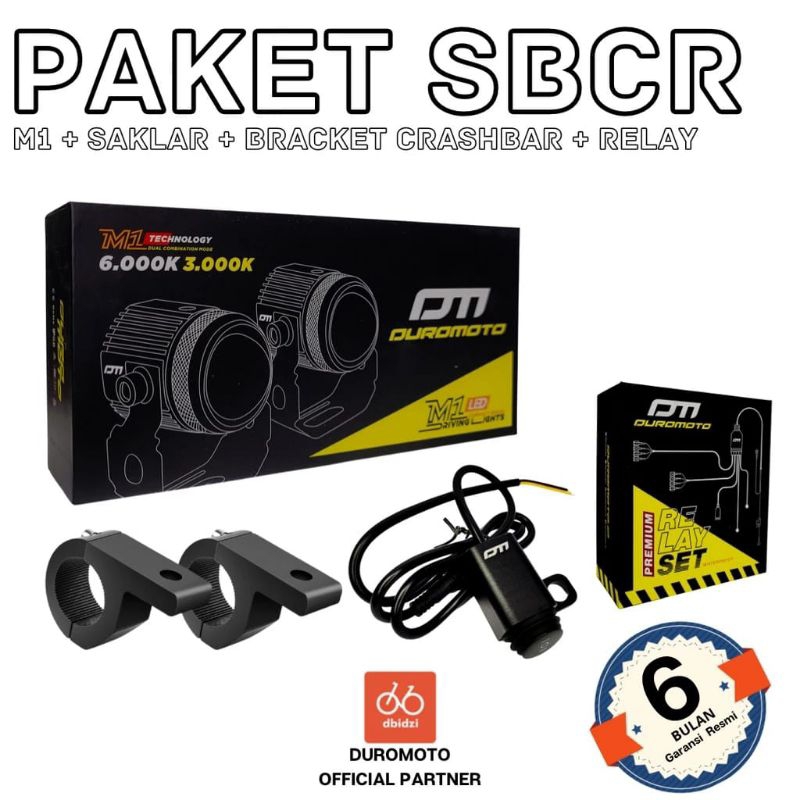 DUROMOTO M1 LAMPU LED PROYEKTOR MOTOR MOBIL DRIVING LAMPA