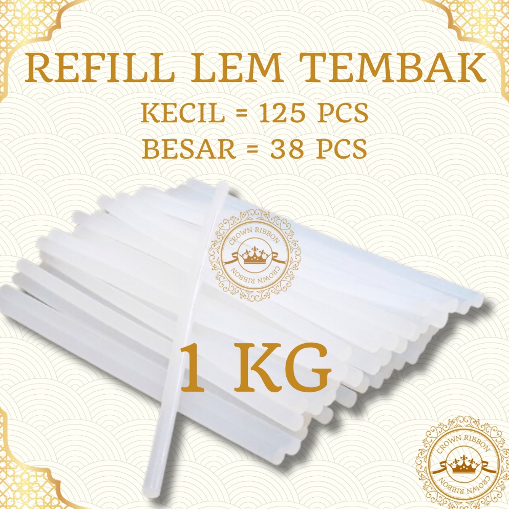 

Serba baru 1 KG isi lem tembak kiloan lem bakar kiloan glue gun refill lem lilin tembak kecil besar 1kg