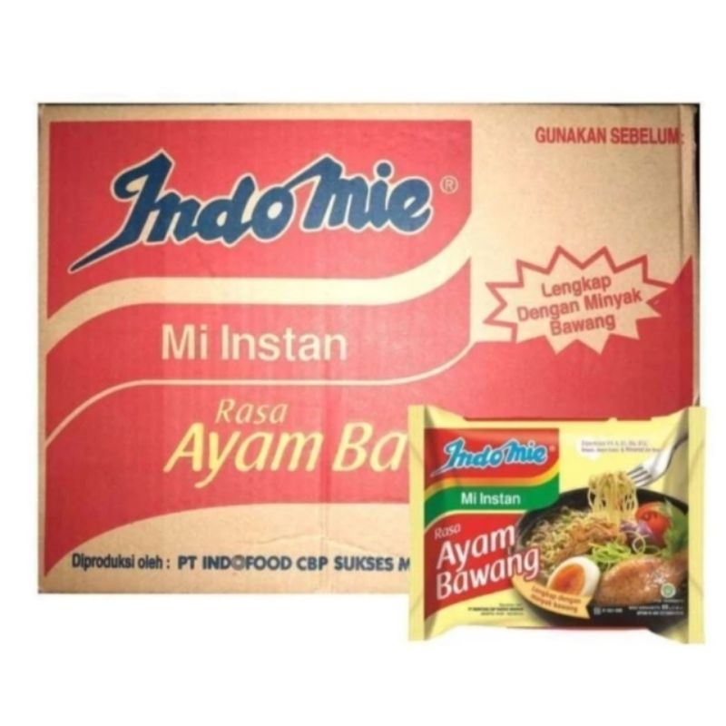 

INDOMIE Mie Instan Rasa Ayam Bawang 1 Dus/Karton Isi 40 Pcs