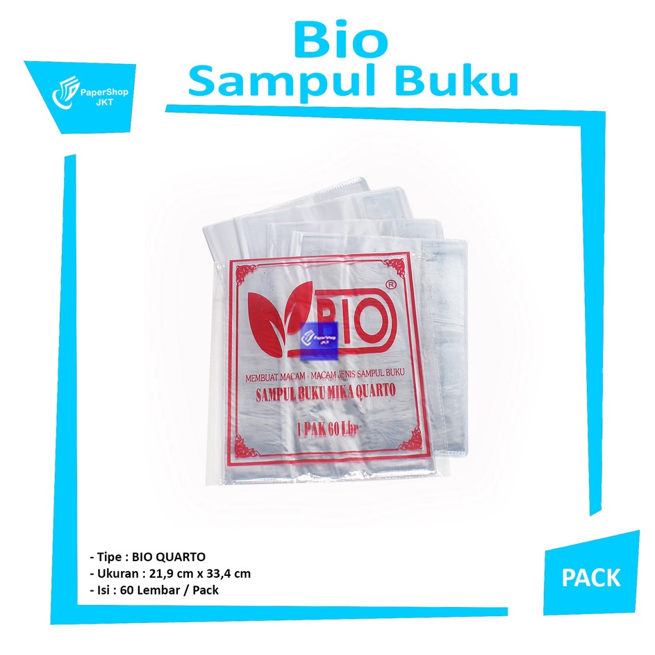 

Serbu Obral BIO Sampul Buku Plastik Mika Ukuran Kwarto PACK