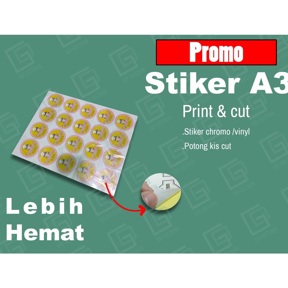 

Promo Sekarang CETAK STIKER LABEL KEMASAN LABEL MAKANAN A3 CHROMO CUTING