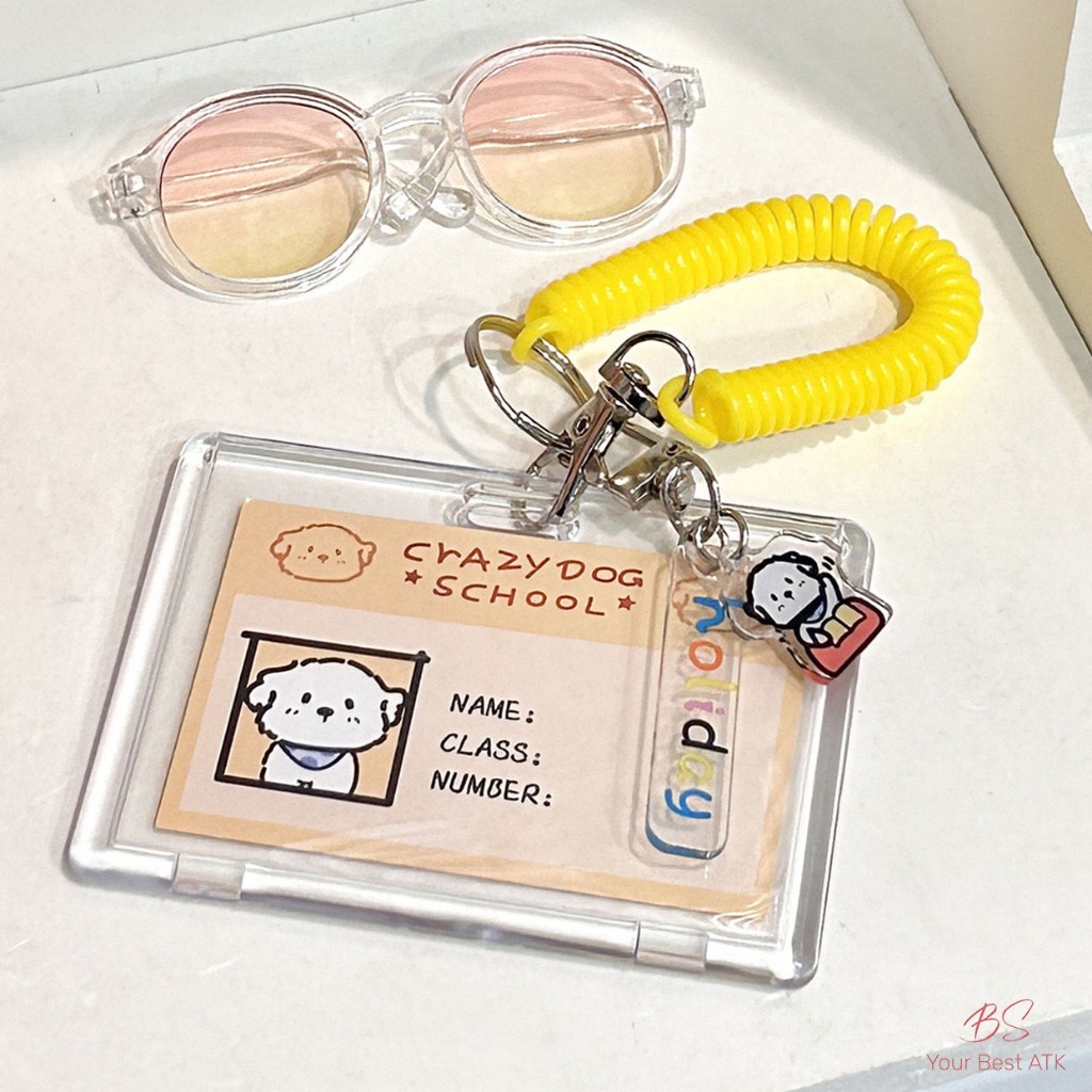 ID Card Holder Photocard Holder Card Acrylic Holder PC Emoney Holder Gantungan ID Card - Best Statio