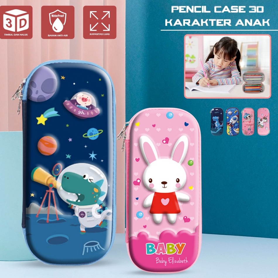 

Ready Now Kotak Pensil 3D Karakter Timbul Tempat Pensil Anak Sekolah TK Tempat Penyimpanan Alat Tulis Anti Air Import stockami A39