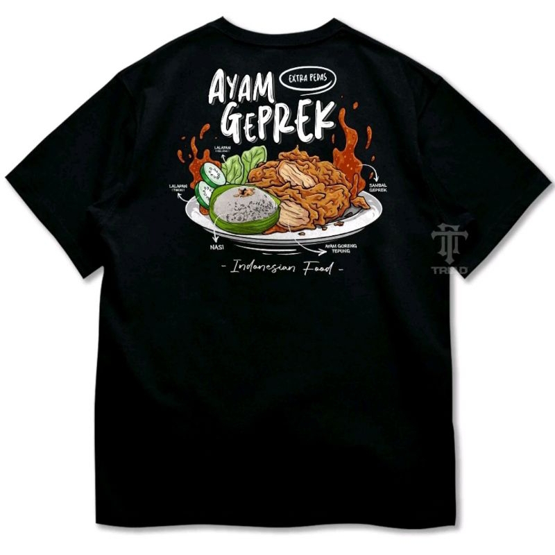 KAOS AYAM GEPREK INDONESIAN FOOD