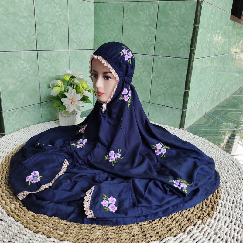 mukena rayon bordir mukena terusan dewasa mukena terusan mukena murah mukrna bordir terusan mukena a