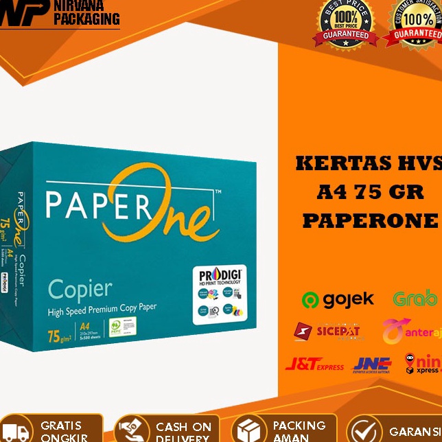 

Serba Murah KES HVS A4 PAPERONE PAPER ONE 75GR 7GR PRINT FOTOCOPY 1 RIM