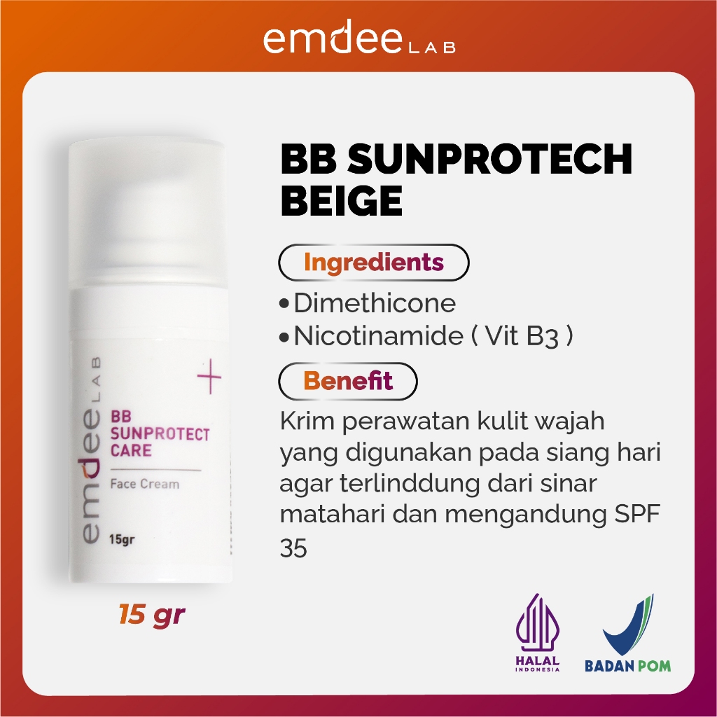 Emdee Lab BB Sunprotect Care - Sunblock 15g