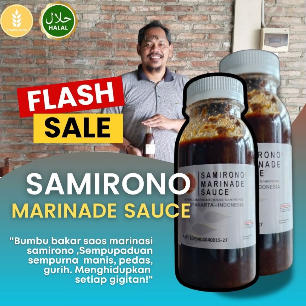 

Bumbu Sate Kambing Istimewa /Marinasi Ayam Pop Empuk Gurih Terlaris Vitaria Food - Samirono 100 ml