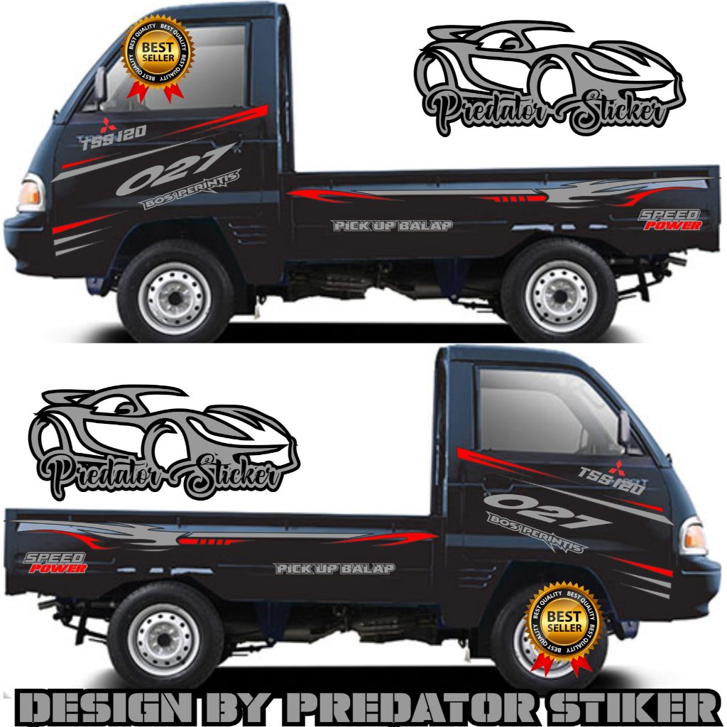 [COD] CUTING STIKER STICKER MOBIL PICK UP TSS 120 STIKER MOBIL PICK UP BISA CUSTOM NAMA