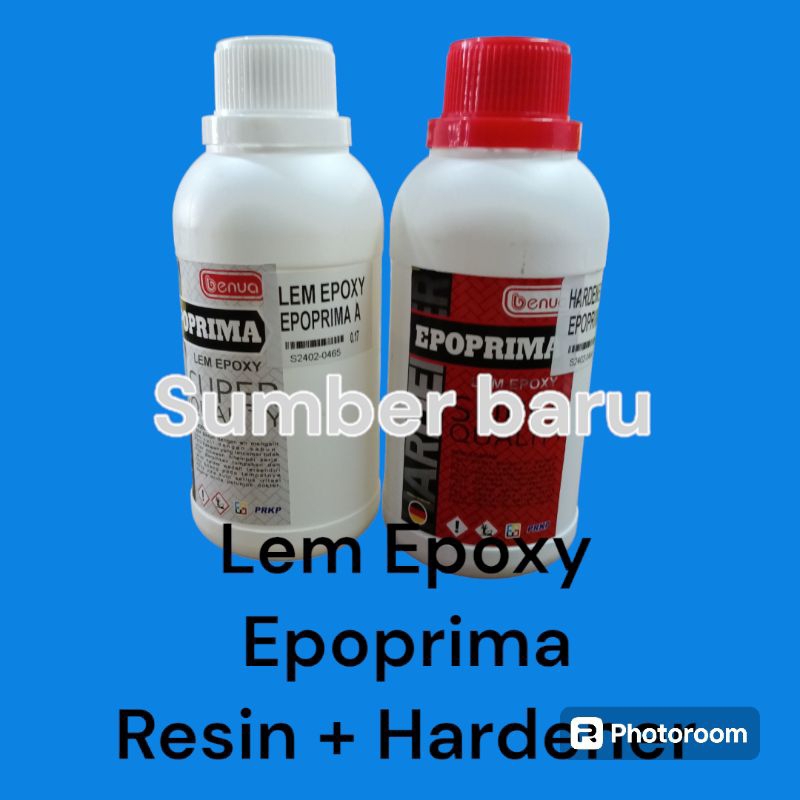 Lem epoxy epoprima resin hardener kemasan besar