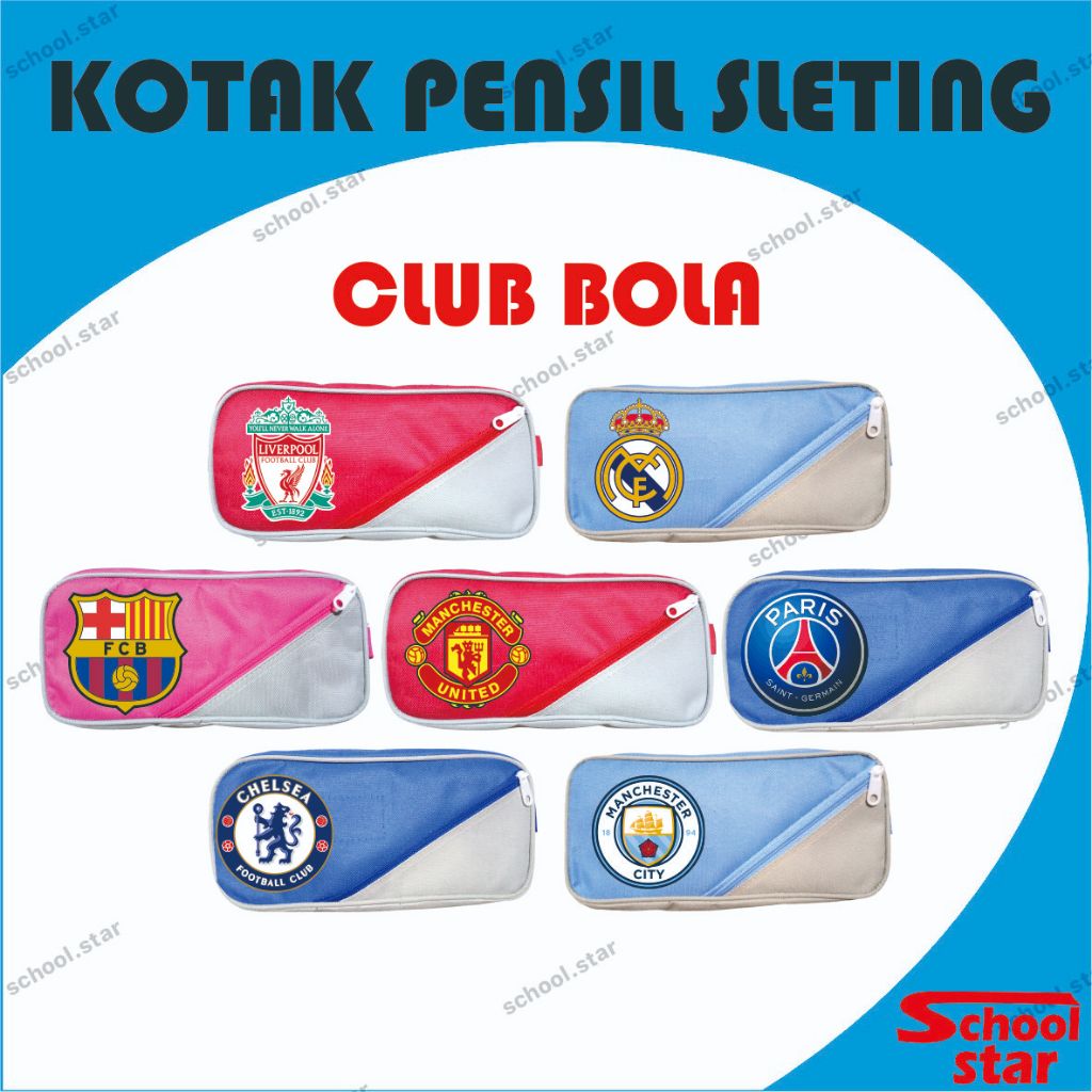 

KOTAK PENSIL SLETING CLUB BOLA (CUSTOM GAMBAR DAN WARNA KOTAK PENSIL)