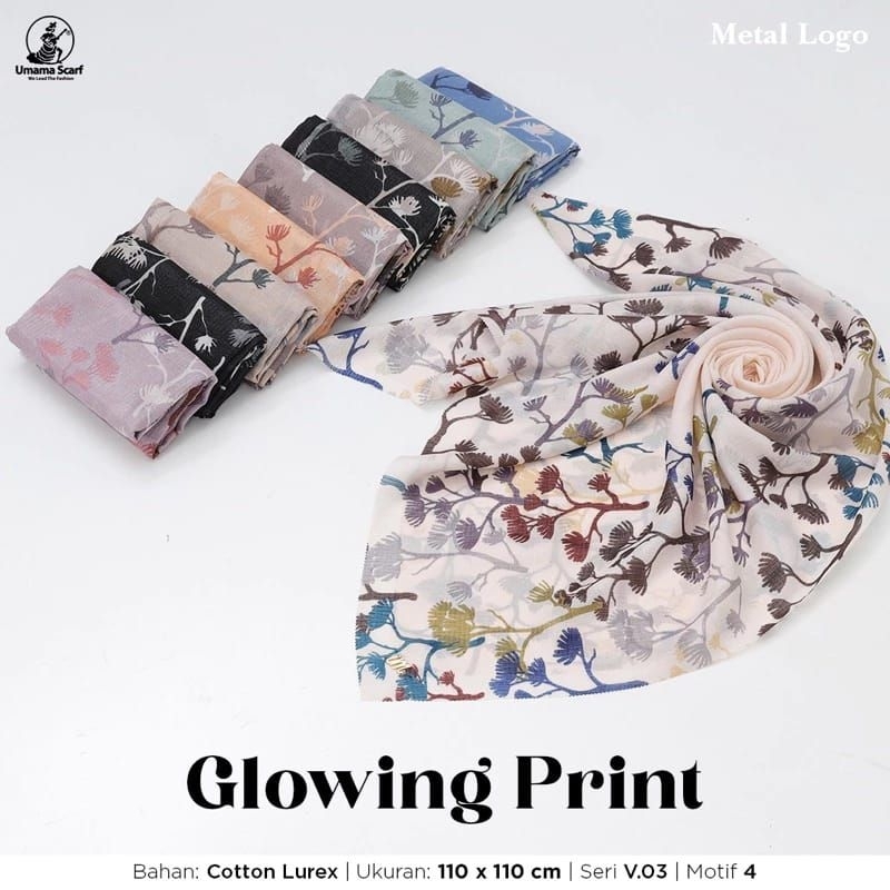 Segi Empat Umama Motif Glowing