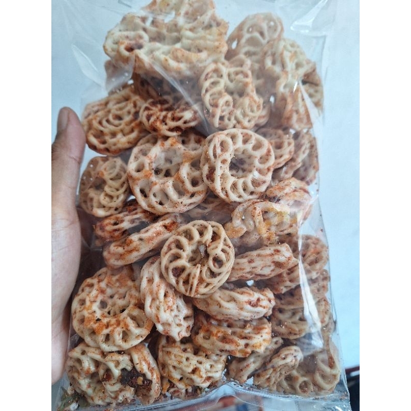 

Krupuk seblak rafael/krupuk seblak mawar 250gr