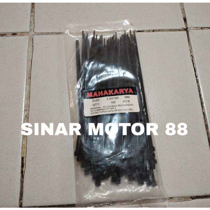 

Cable Ties Kabel Ties Kabel Tis 15cm Hitam Isi 100 pcs