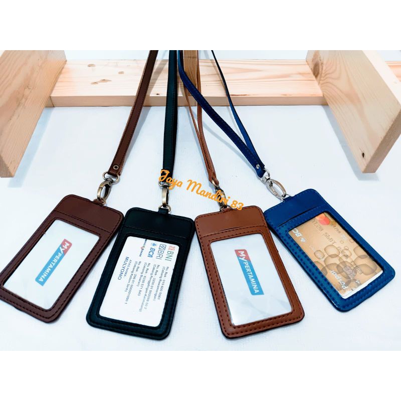 

Id Card kulit Name Tag Kulit Card Holder Termurah model simpel elegan