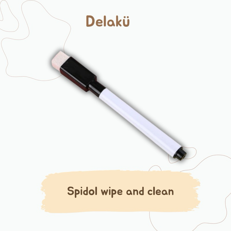 

Spidol wipe and clean warna hitam