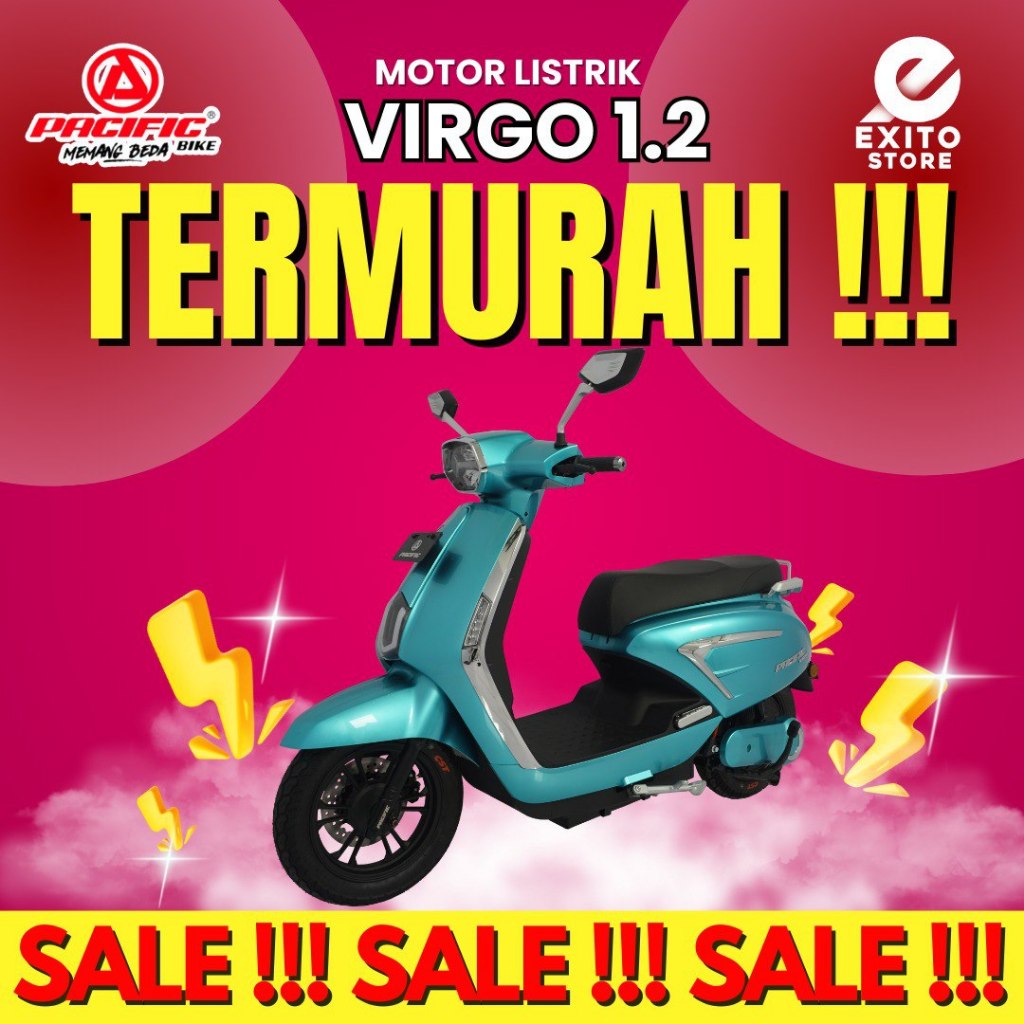 Sepeda Motor Listrik Virgo 1.2 12 1 2 Pacific Exotic Vespa Listrik