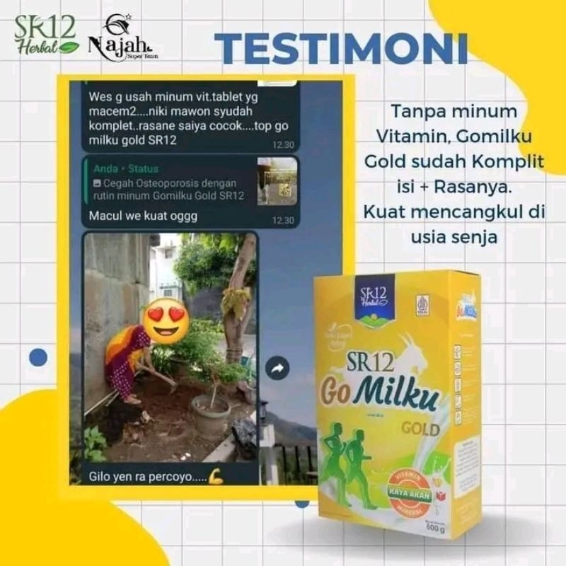 

gomilku Gold SR12 susu etawa sr12 kemasan besar 600gr