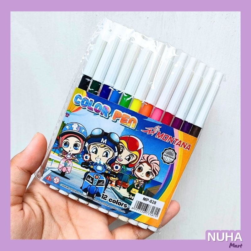 

Spidol Mewarnai Isi 12 pcs Warna