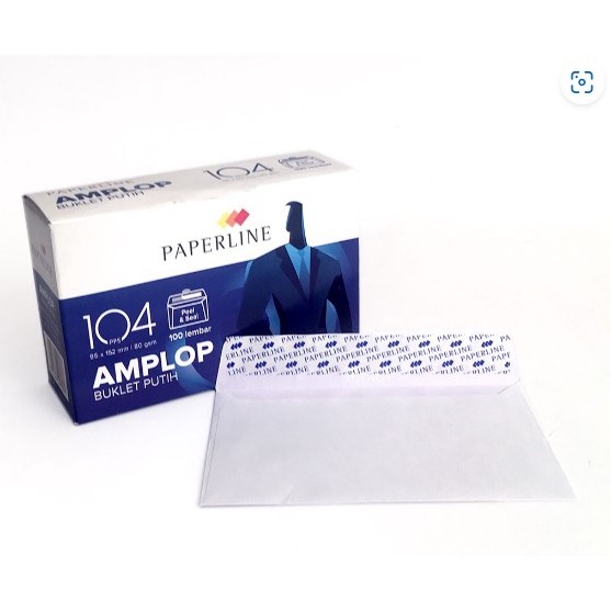 

[PAK] AMPLOP PUTIH PAPERLINE 104 PPS / APS / POLOS / BELANG UK. 95 x 152 MM