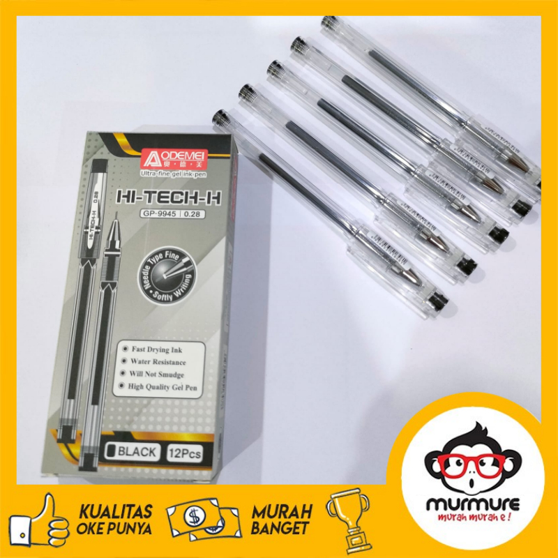 

MURMURE I 12 PCS PULPEN GEL HITECH 0.28 AOEDEMEI