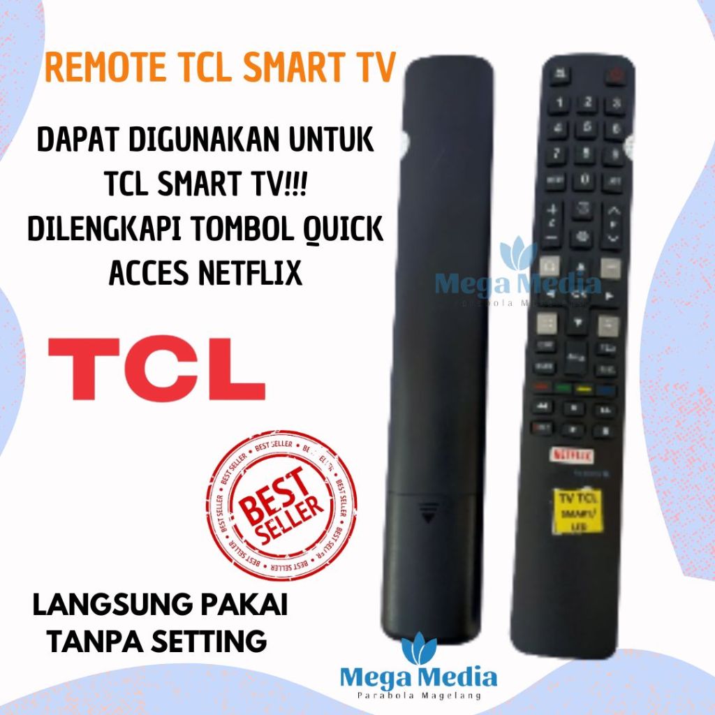 Remot Remote TV TCL LCD LED Smart TV RC802N S6 S6000 S6500 A20 A3 Series / Remote SMART TV TCL